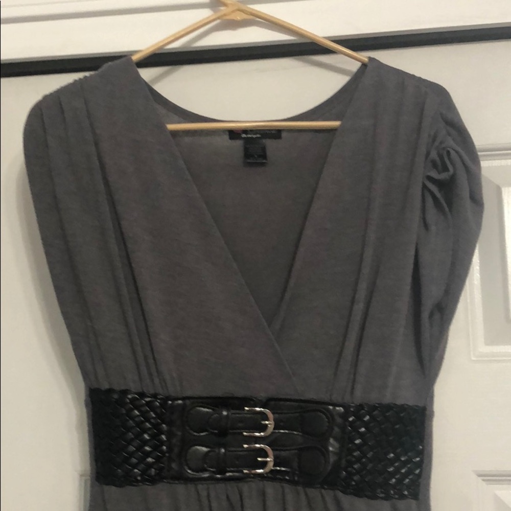 Gray cotton dress